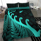 new-zealand-rugby-maori-bedding-set-silver-fern-koru-vibes-turquoise
