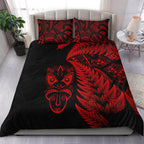 new-zealand-haka-rugby-maori-bedding-set-silver-fern-vibes-red