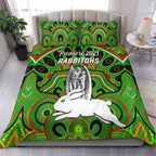 south-sydney-rabbitohs-bedding-set-2021-indigenous-premiers-trophy-green