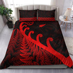 new-zealand-rugby-maori-bedding-set-silver-fern-koru-vibes-red