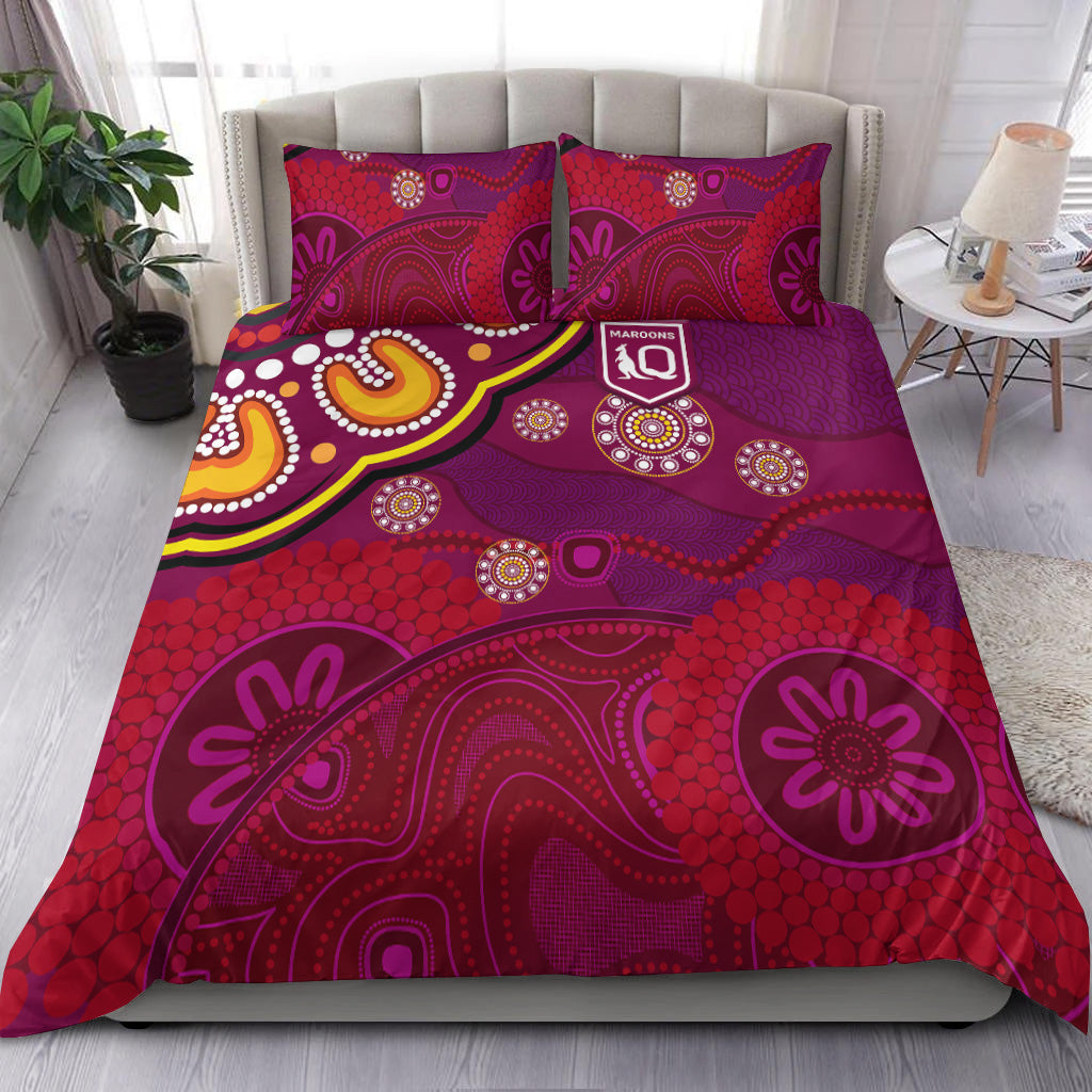 queensland-maroons-aboriginal-bedding-set-indigenous-vibes