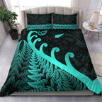 new-zealand-rugby-maori-bedding-set-silver-fern-koru-vibes-turquoise