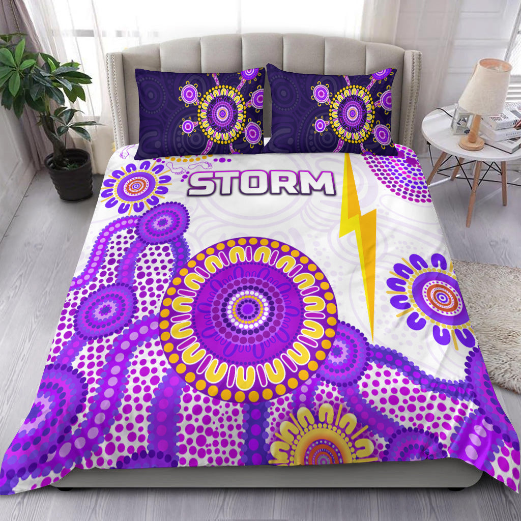 melbourne-storm-bedding-set-2021-indigenous-latest-style