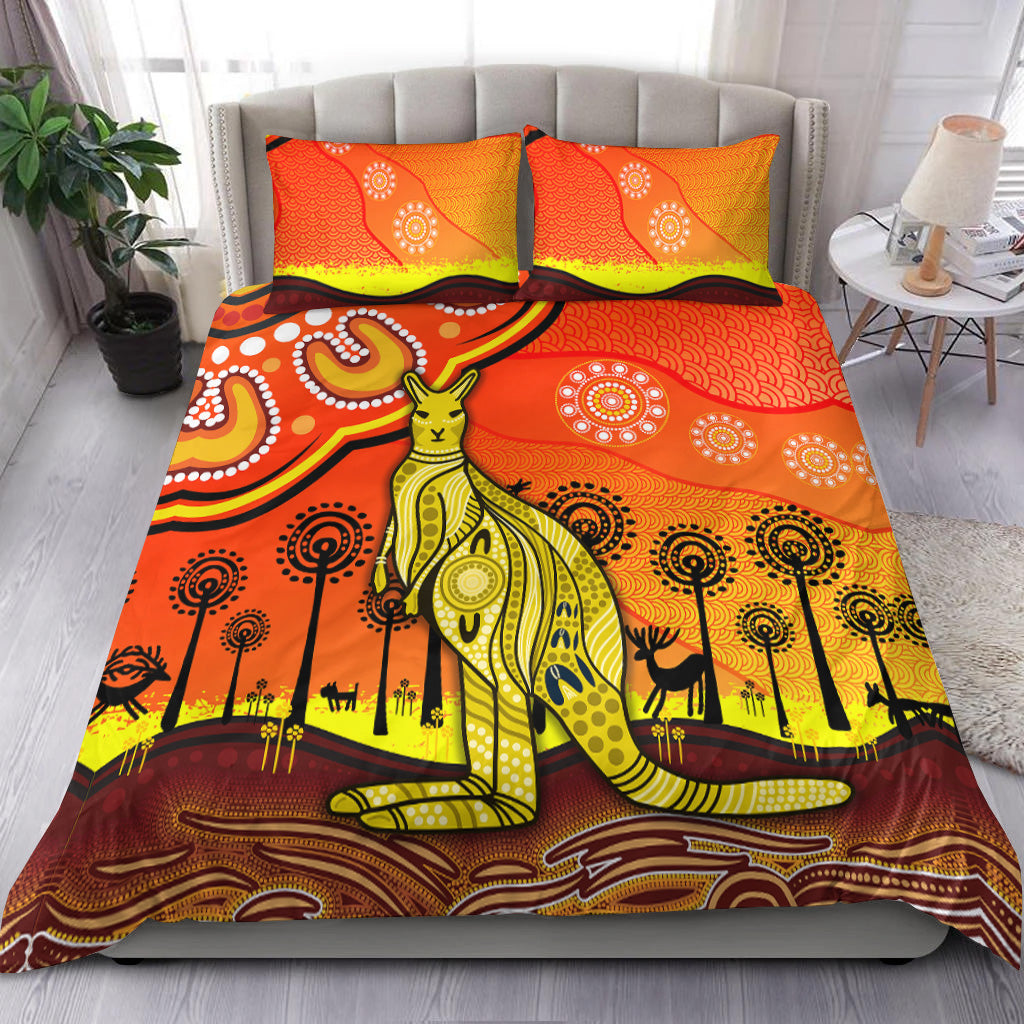 aboriginal-art-kangaroo-bedding-set-indigenous-unique-vibes-orange