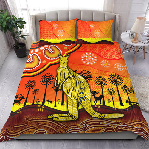 aboriginal-art-kangaroo-bedding-set-indigenous-unique-vibes-orange
