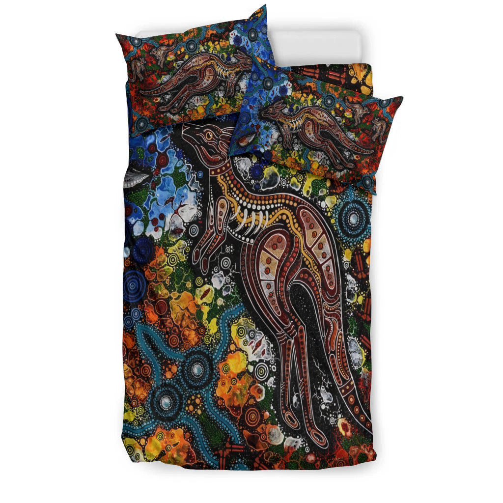 kangaroos-indigenous-bedding-set-australia