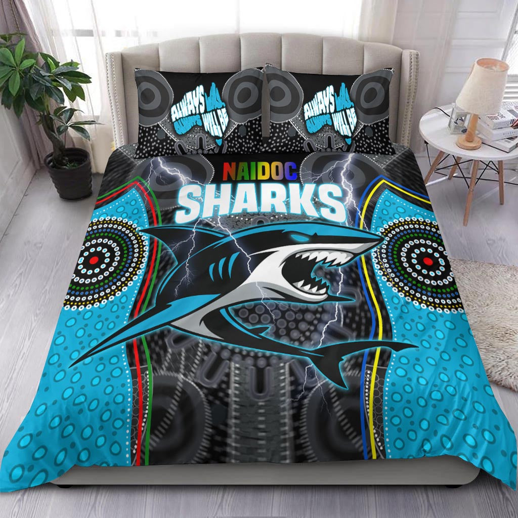 cronulla-sutherland-sharks-bedding-set-naidoc-week-special-style