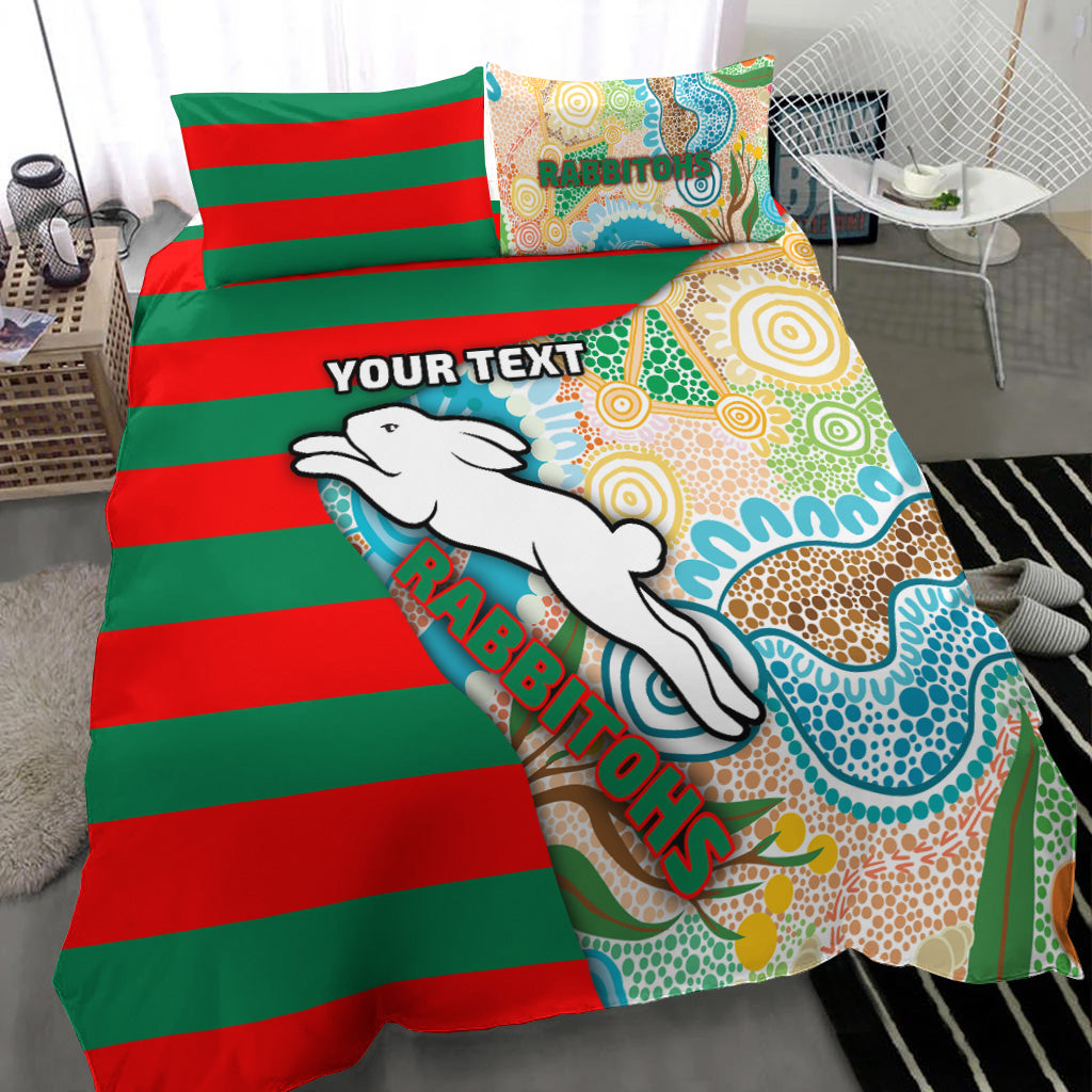 custom-personalised-rabbitohs-bedding-set-aboriginal-style