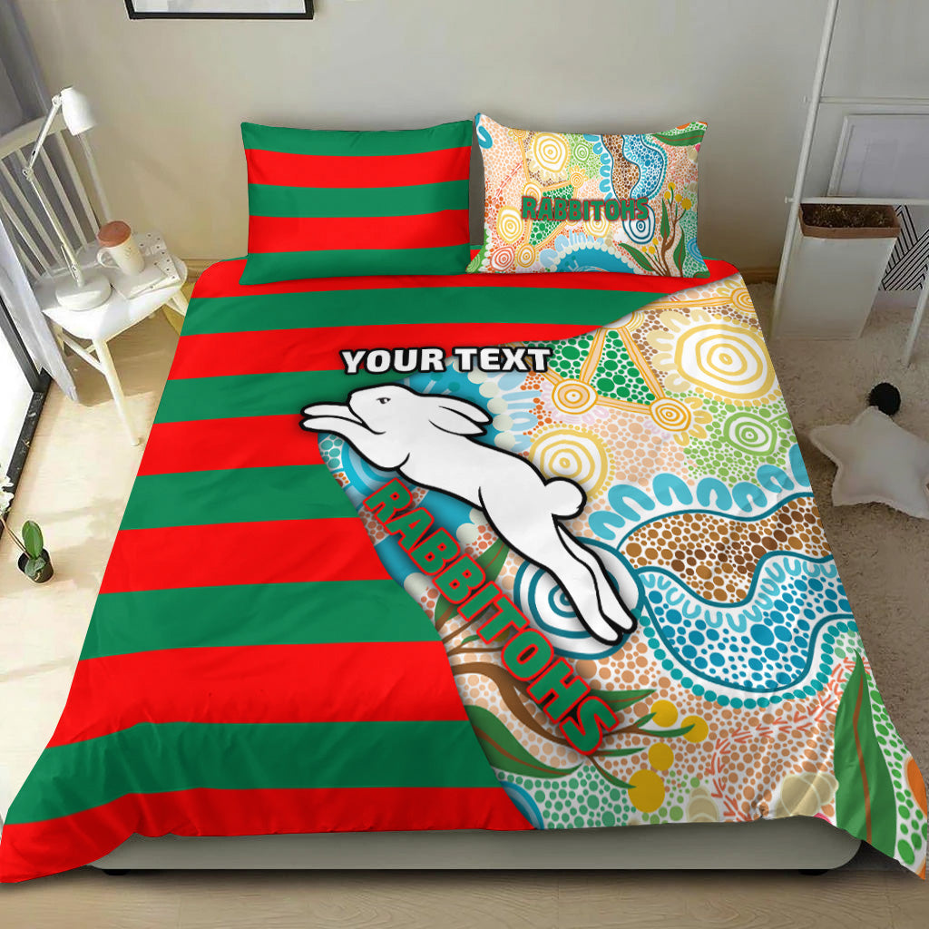 custom-personalised-rabbitohs-bedding-set-aboriginal-style