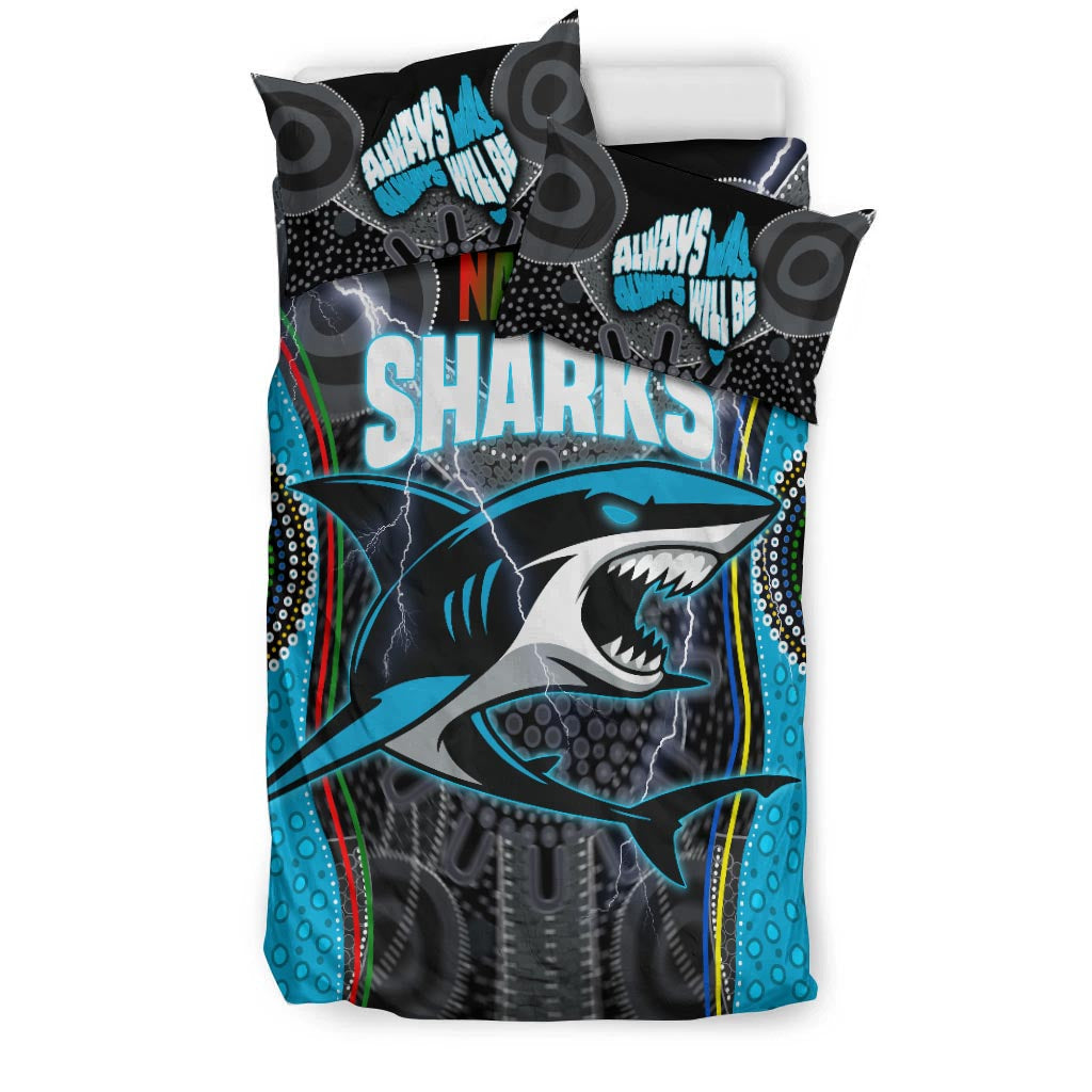 cronulla-sutherland-sharks-bedding-set-naidoc-week-special-style