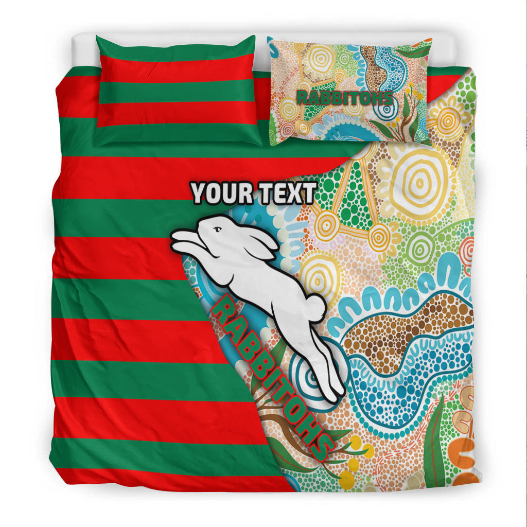 custom-personalised-rabbitohs-bedding-set-aboriginal-style
