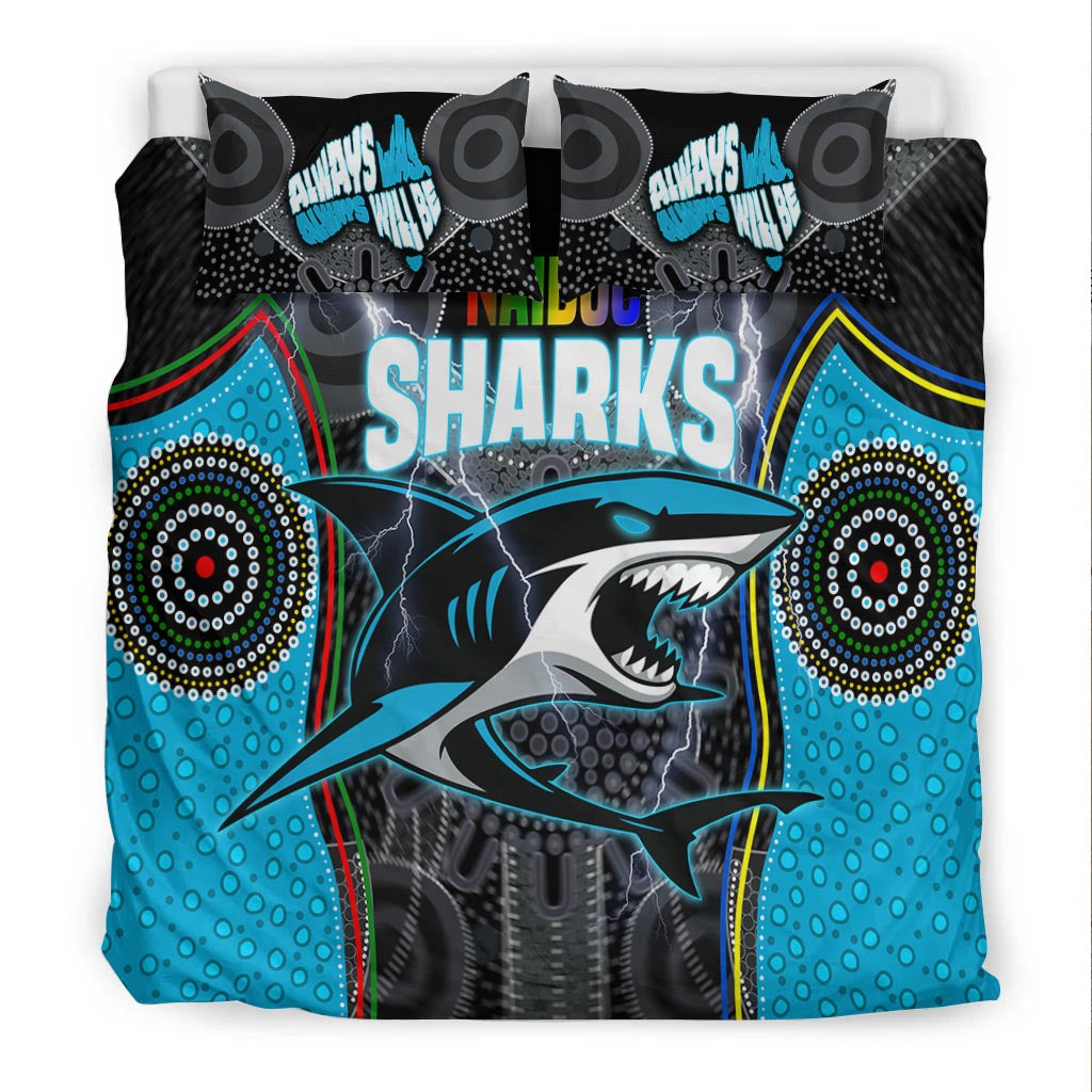 cronulla-sutherland-sharks-bedding-set-naidoc-week-special-style