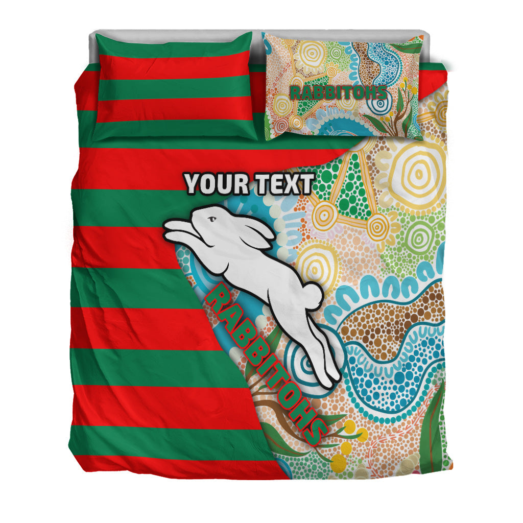 custom-personalised-rabbitohs-bedding-set-aboriginal-style