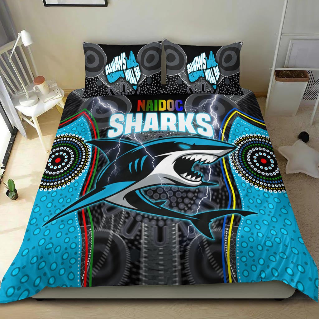 cronulla-sutherland-sharks-bedding-set-naidoc-week-special-style