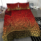 turtle-bedding-set-aboriginal-red-style