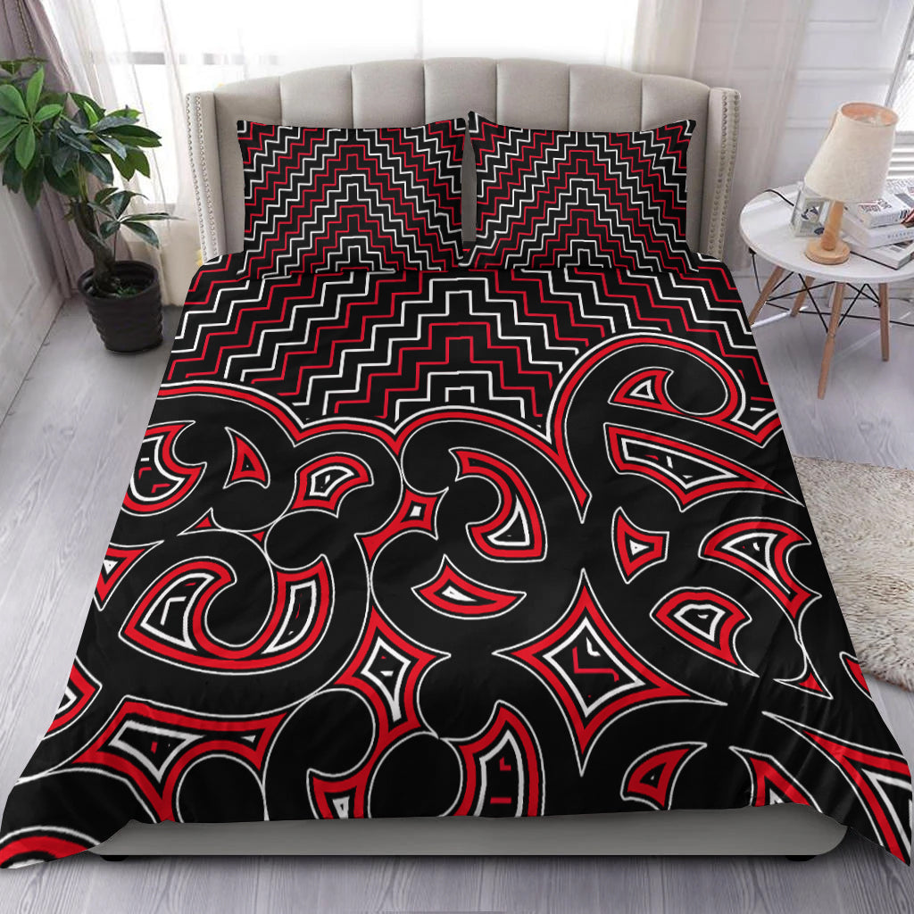 new-zealand-bedding-set-maori-graphic-tee-patterns-red