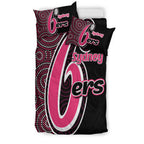 sydney-sixers-bedding-set-cricket-aboriginal-dot-patterns