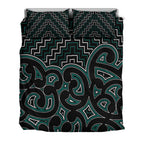 new-zealand-bedding-set-maori-graphic-tee-patterns-green