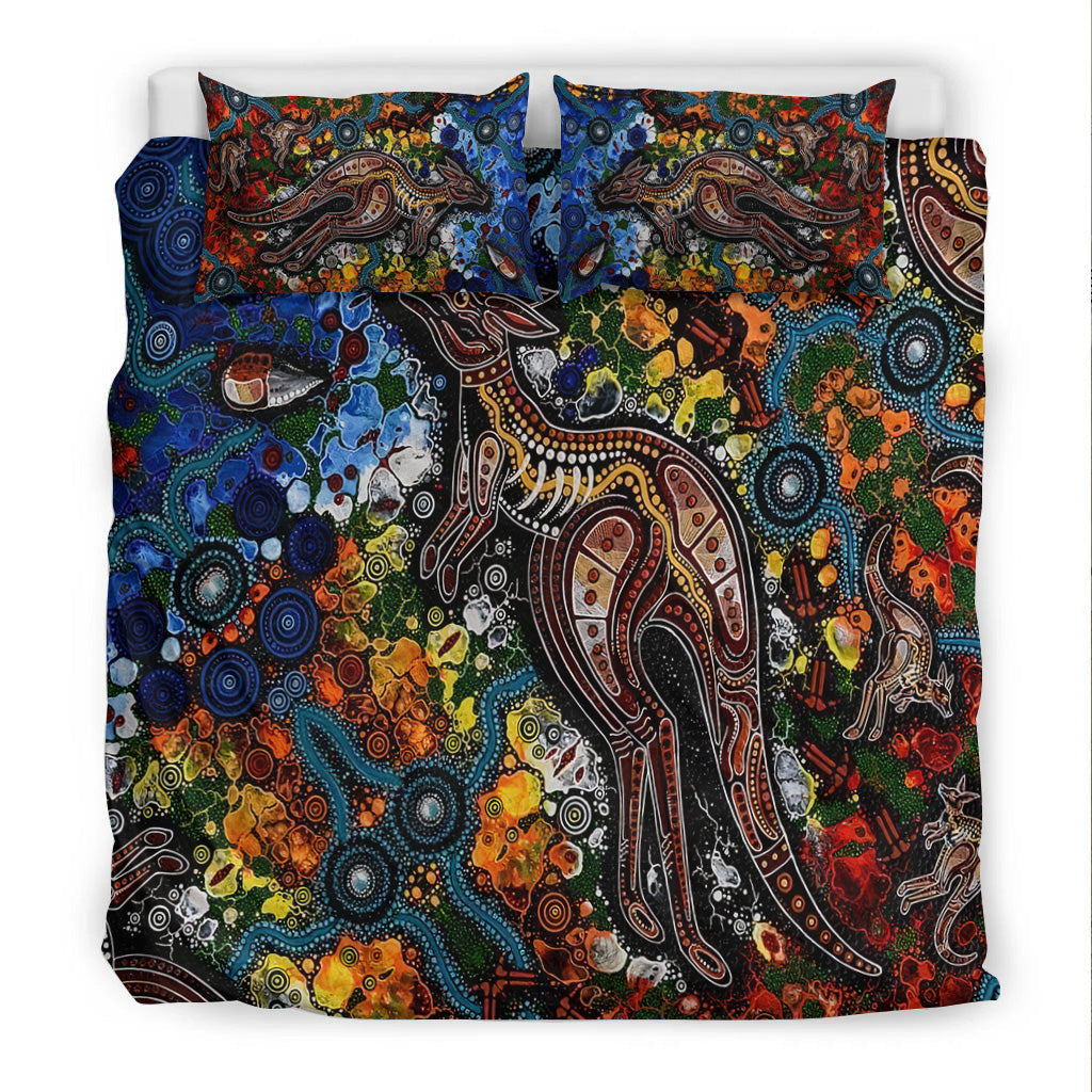 kangaroos-indigenous-bedding-set-australia