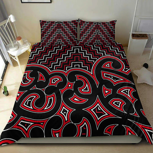 new-zealand-bedding-set-maori-graphic-tee-patterns-red