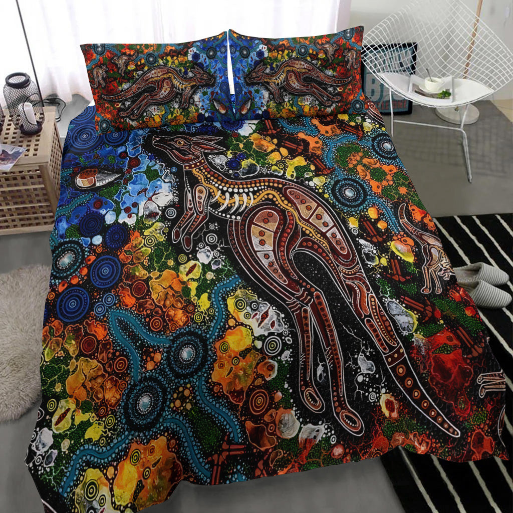 kangaroos-indigenous-bedding-set-australia