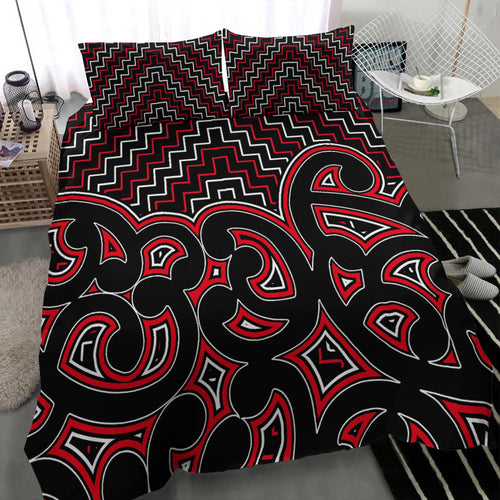 new-zealand-bedding-set-maori-graphic-tee-patterns-red