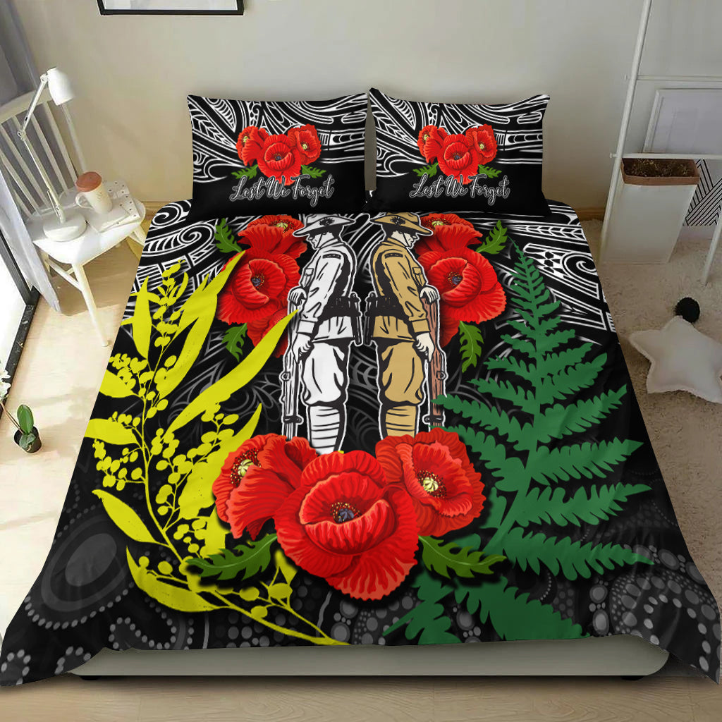 anzac-day-bedding-set-maori-patterns-white-color