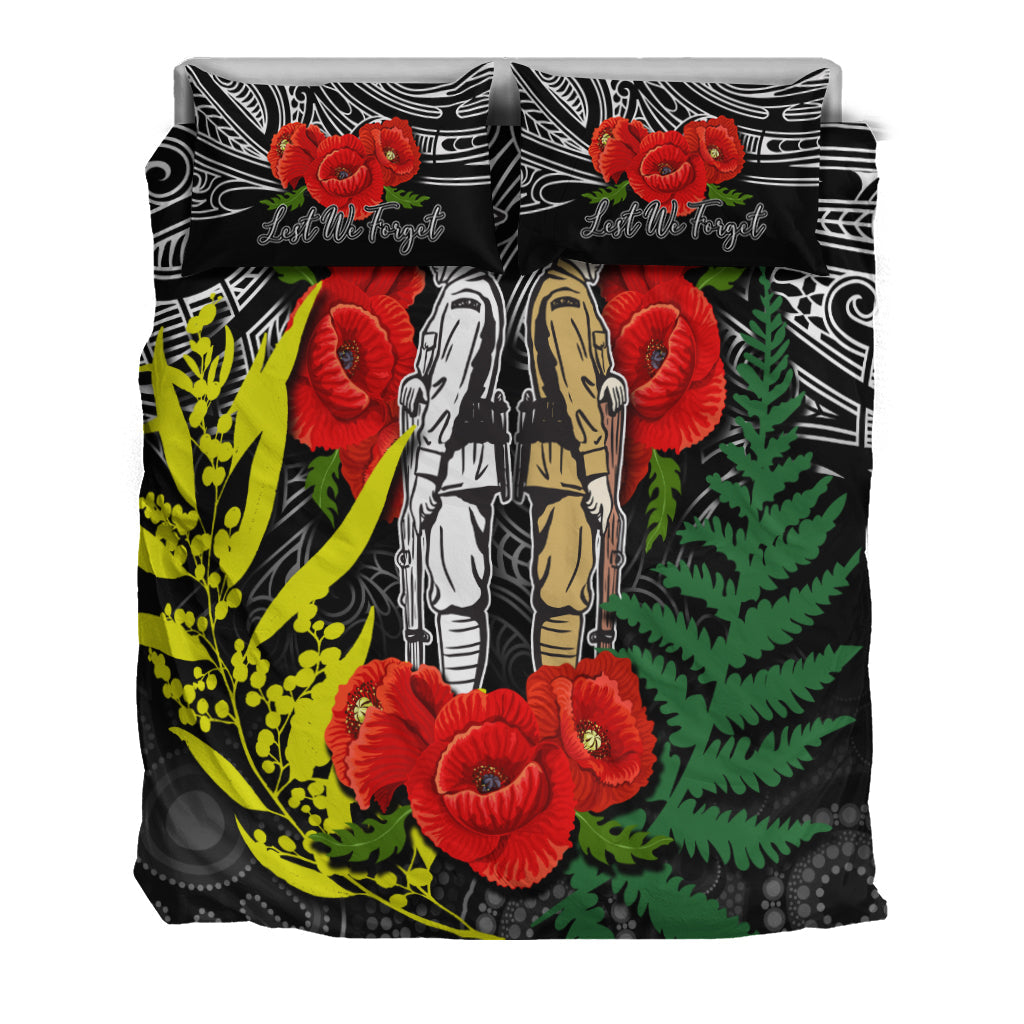 anzac-day-bedding-set-maori-patterns-white-color