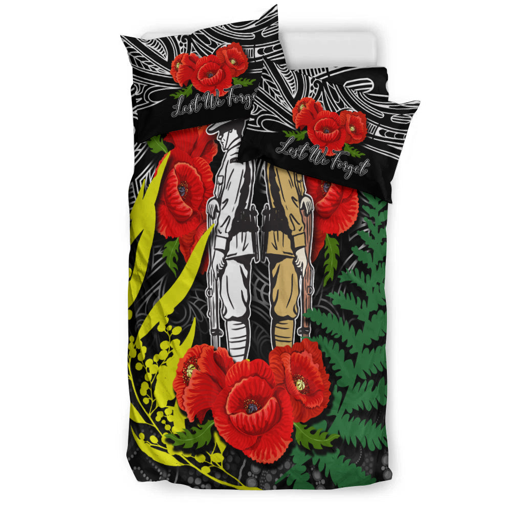 anzac-day-bedding-set-maori-patterns-white-color