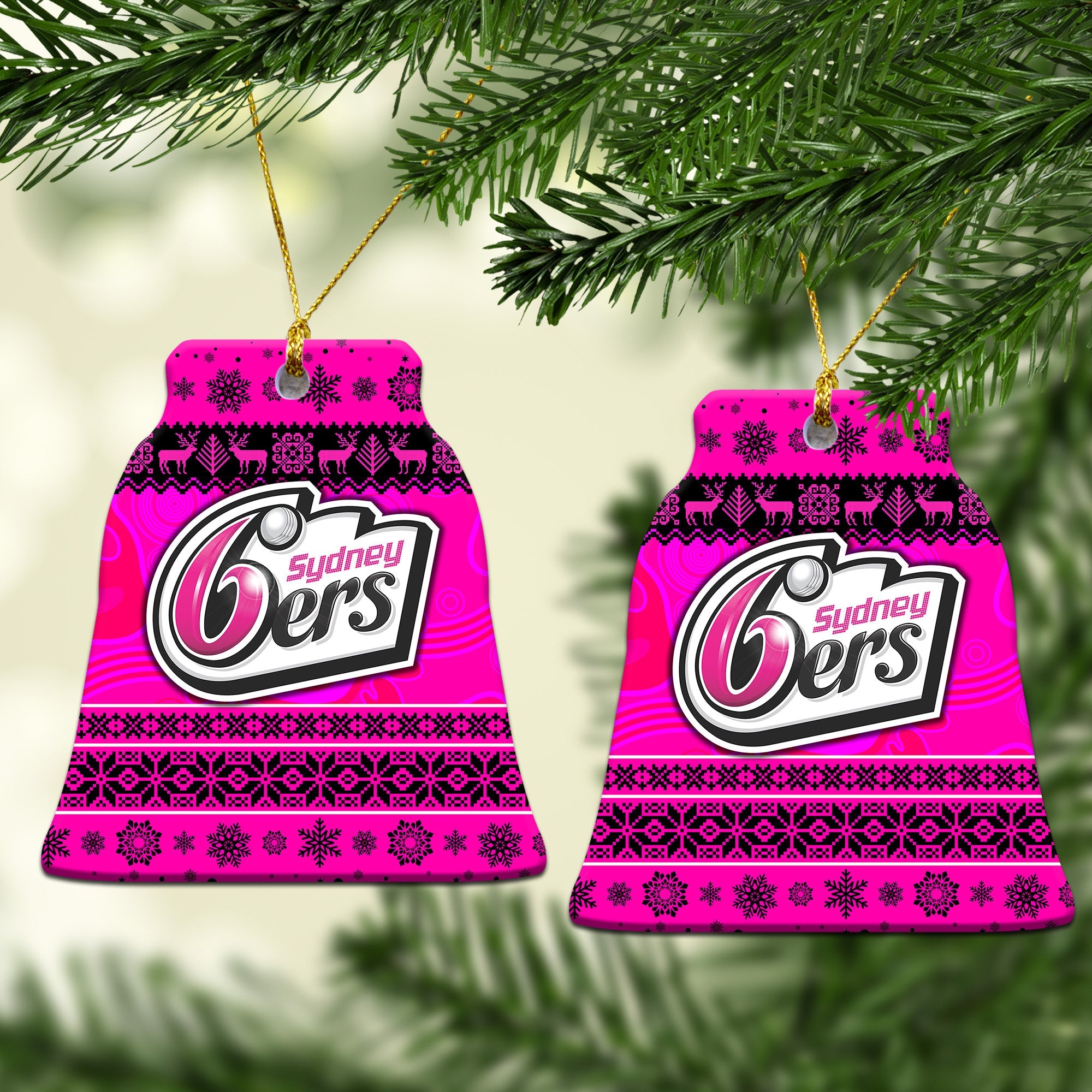sydney-sixers-christmas-ornament-simple-style