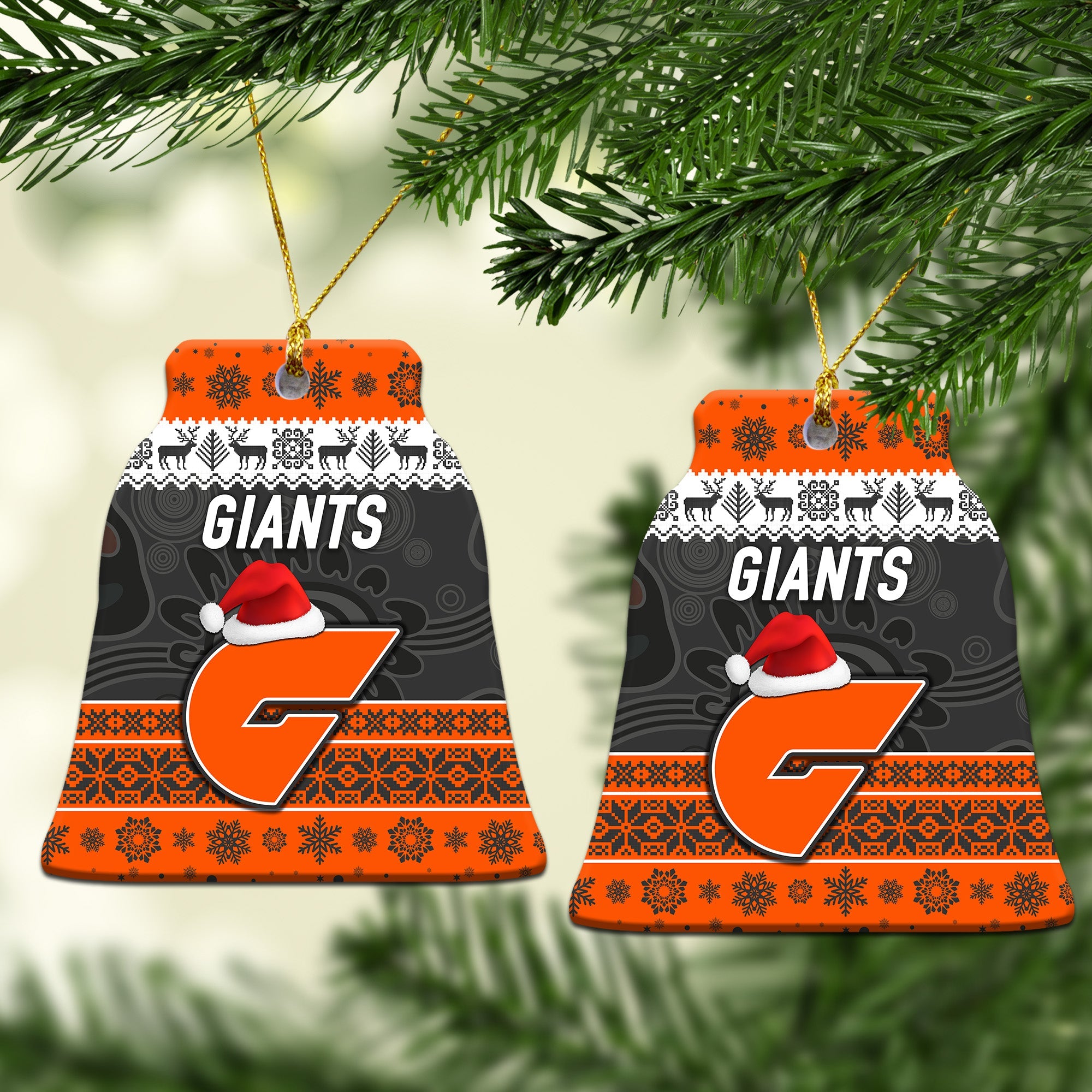 greater-western-sydney-giants-christmas-ornament-simple-style