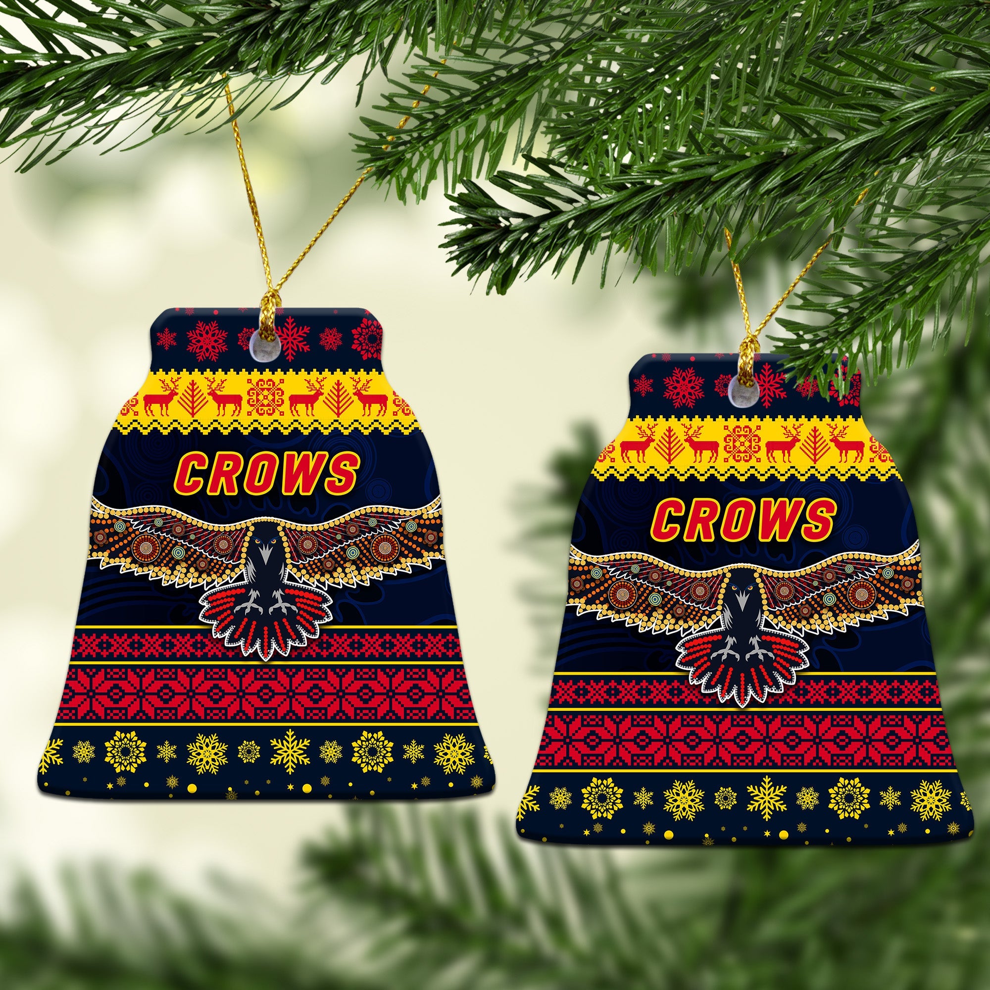 adelaide-crows-christmas-ornament-simple-style