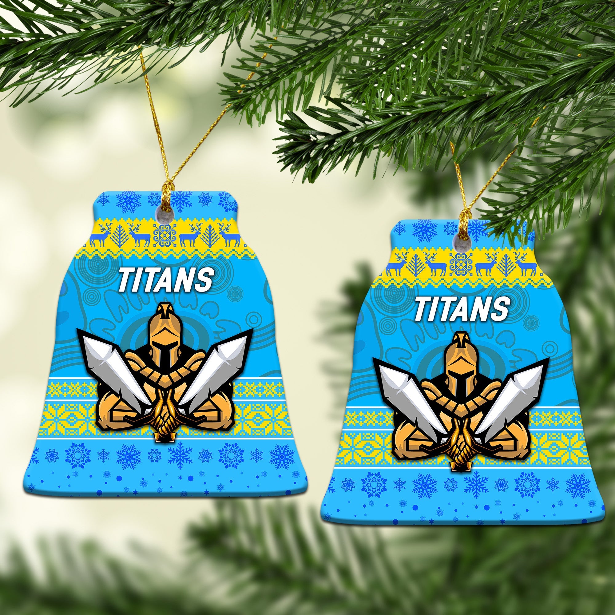 gold-coast-titans-christmas-ornament-simple-style