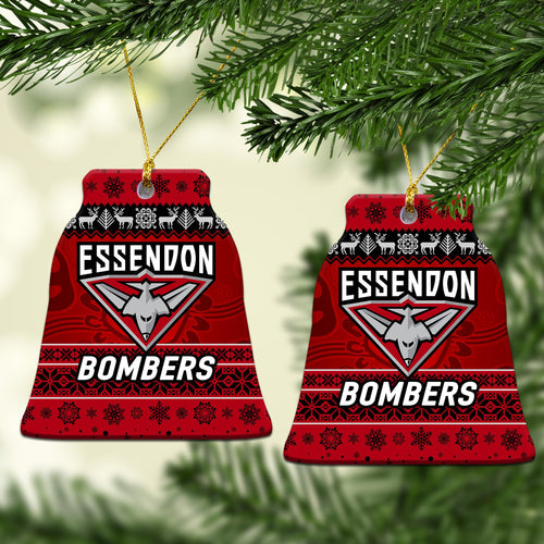 essendon-bombers-christmas-ornament-simple-style-red