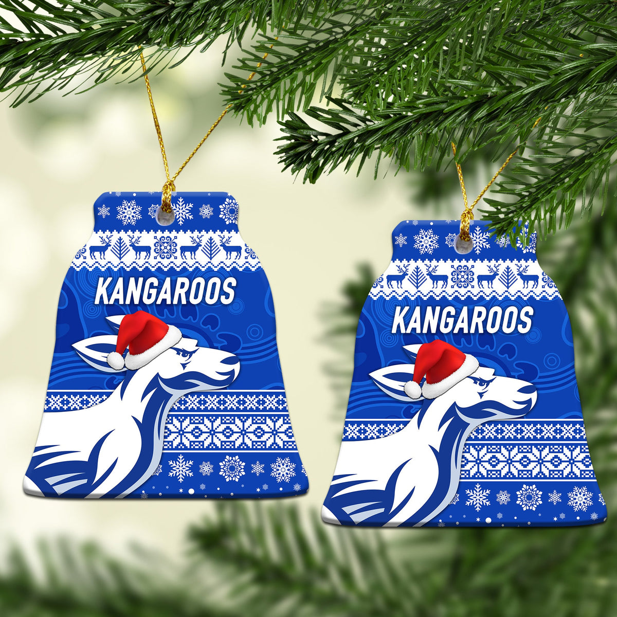 north-melbourne-kangaroos-christmas-ornament-simple-style