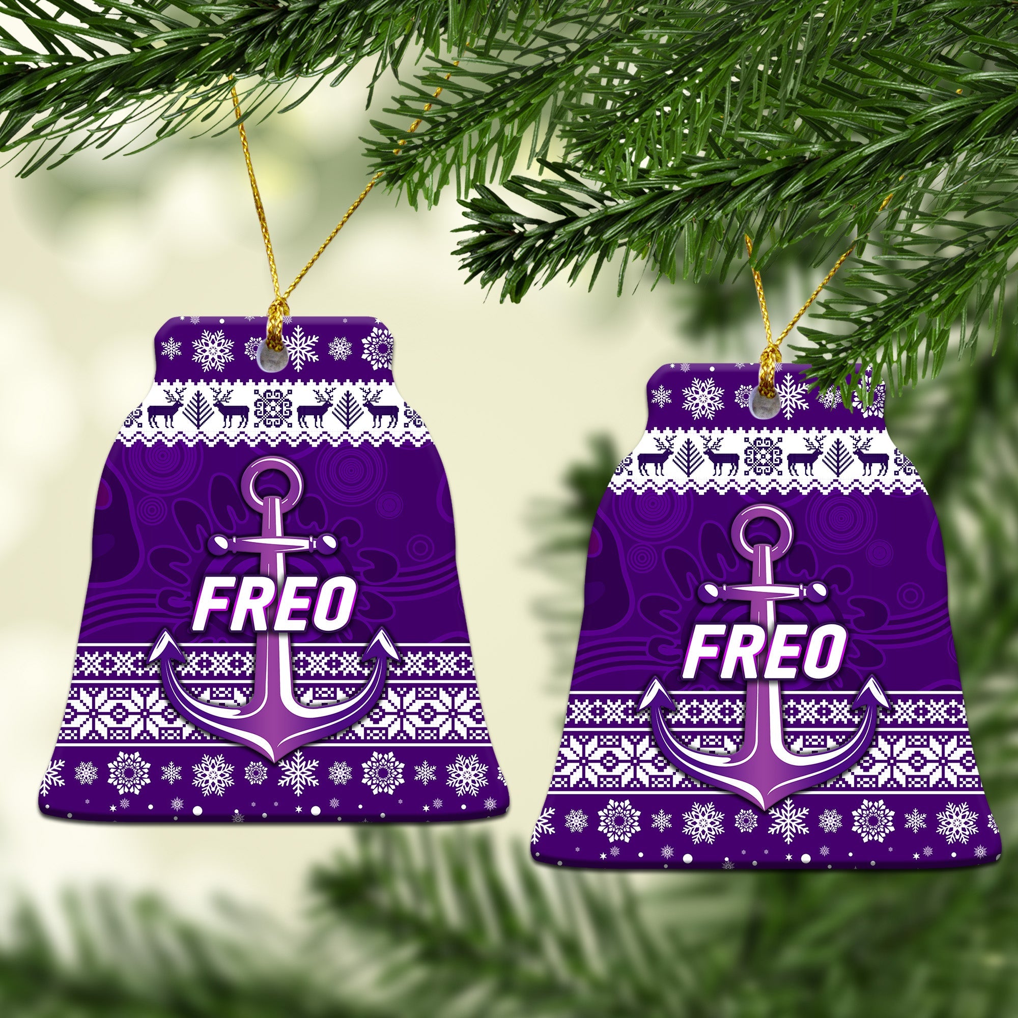 fremantle-dockers-christmas-ornament-simple-style-white