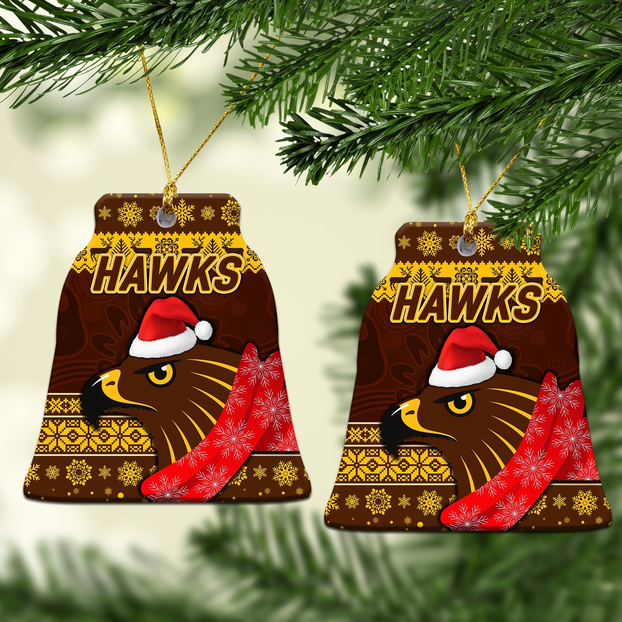 hawthorn-hawks-christmas-ornament-simple-style