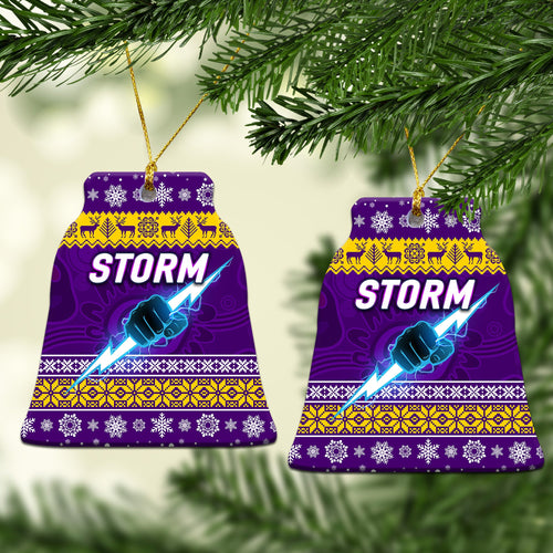 melbourne-storm-christmas-ornament-simple-style-purple