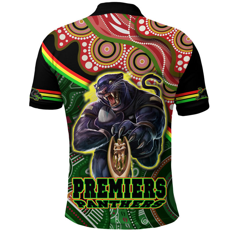 penrith-panthers-premiers-polo-shirt-black-panther-with-aboriginal-arty