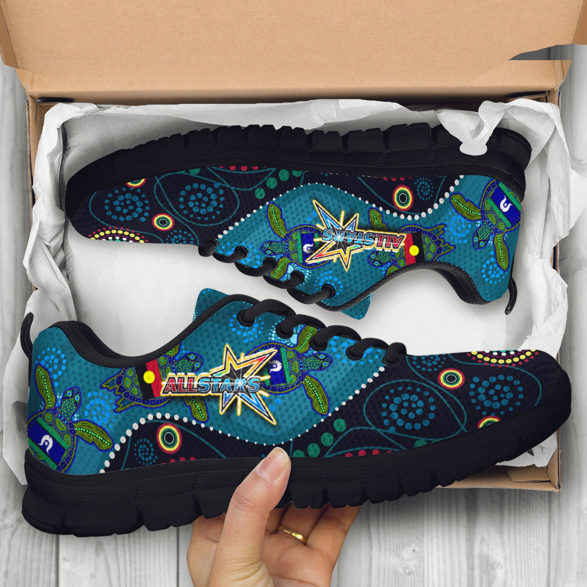 indigenous-all-stars-rugby-sneakers-dreamtime-turtle-with-aboriginal-and-torres-strait-islanders-flag-sneakers