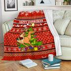 Australia Christmas Kagaroo Aboriginal Pattern