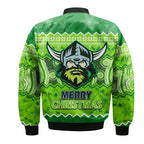 canberra-the-green-machine-raiders-aboriginal-christmas-vibe-bomber-jacket