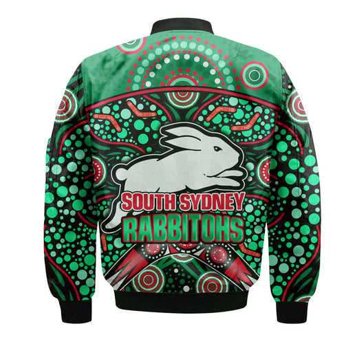 south-sydney-indigenous-rabbitohs-dot-art-style-bomber-jacket