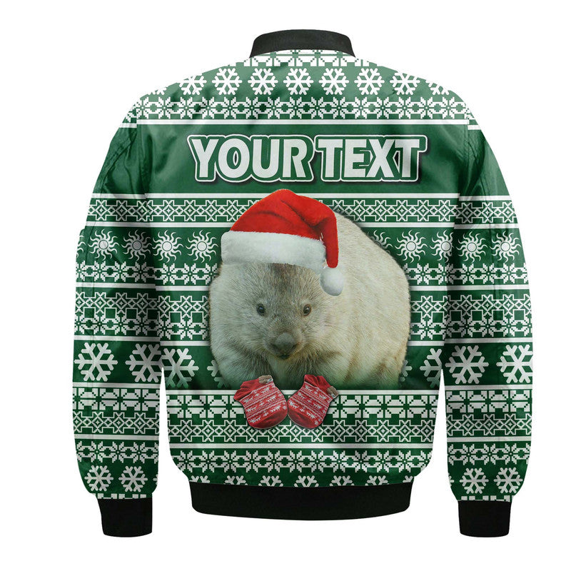 custom-personalised-australian-wombat-christmas-vibe-with-aboriginal-dot-painting-style-bomber-jacket