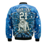 custom-personalised-bulldogs-rugby-bomber-jacket-boomerang-indigenous-dots
