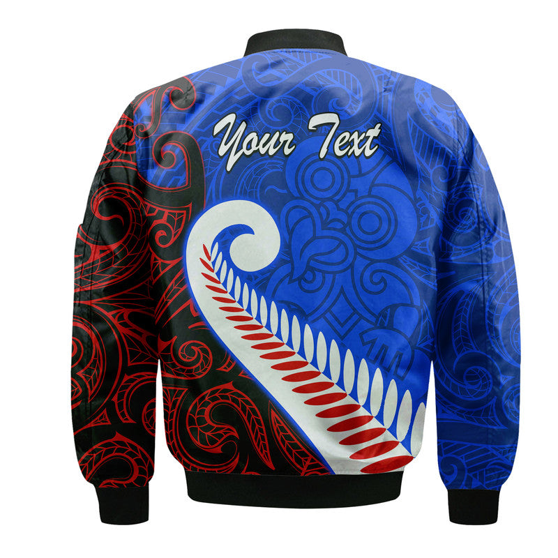 custom-personalised-waitangi-day-bomber-jacket-aotearoa-hei-tiki-silver-fern