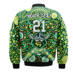 custom-personalised-raiders-rugby-bomber-jacket-boomerang-indigenous-dots