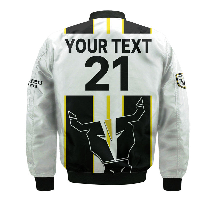 custom-personalised-macarthur-soccer-bomber-jacket-bulls-mascot