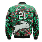 custom-personalised-south-sydney-indigenous-rabbitohs-dot-art-style-bomber-jacket