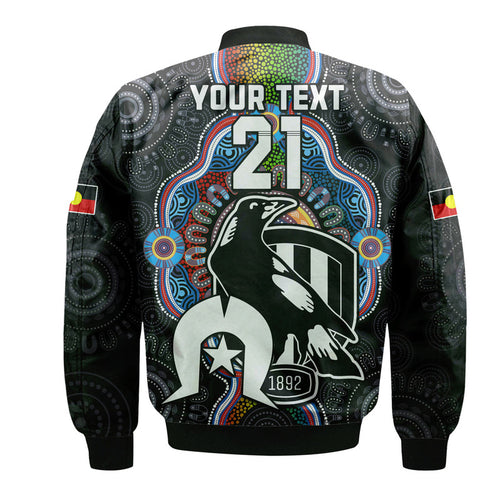 custom-personalised-magpies-football-naidoc-week-2023-bomber-jacket-for-our-elders-indigenous